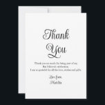 Einfaches elegantes Foto Bat Mitzvah Geburtstag Dankeskarte<br><div class="desc">Einfaches Elegantes Foto Bat Mitzvah Birthday Dankeschön-Karte mit dem eleganten Text "Danke" in weißer Kalligraphie-Skript auf der Vorderseite mit Ihrer personalisierten Botschaft auf der Rückseite. Personalisieren Sie den Text in den Textfeldern,  indem Sie ihn bearbeiten. Entworfen von ©Evco Studio www.zazzle.com/store/evcostudio</div>