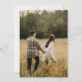 Einfaches elegantes Foto-Brautparty Einladung (Rückseite)