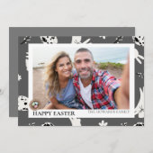 Einfaches Elegantes Foto Feiertagskarte (Vorne/Hinten)