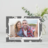 Einfaches Elegantes Foto Feiertagskarte (Stehend Vorderseite)