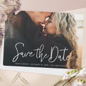Einfaches, elegantes Foto für benutzerdefinierte S Save The Date