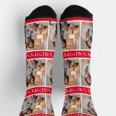 Einfaches elegantes Foto für Valentinstag Socken (Oben)