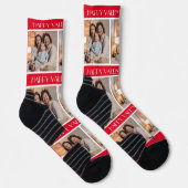 Einfaches elegantes Foto für Valentinstag Socken (Rechts)