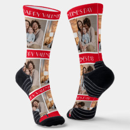 Einfaches elegantes Foto für Valentinstag Socken