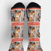 Einfaches elegantes Foto für Valentinstag Socken (Oben)