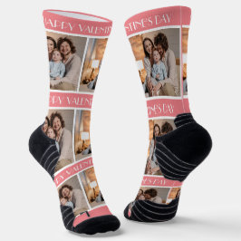 Einfaches elegantes Foto für Valentinstag Socken