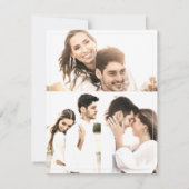 Einfaches elegantes Foto Hochzeit (Rückseite)