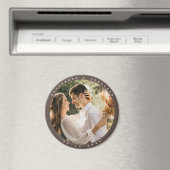 Einfaches elegantes Foto Hochzeit speichern das Da Magnet (In Situ (Geschirrspüler))