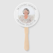 Einfaches elegantes Foto im Gedächtnisgedächtnis Fächer (Vorderseite)