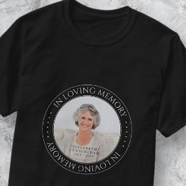 Einfaches elegantes Foto im Gedächtnisgedächtnis T-Shirt