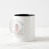 Einfaches elegantes Foto im Gedächtnisgedächtnis Zweifarbige Tasse (Vorderseite Links)