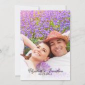 Einfaches Elegantes Foto Minimalistische Probe Abe Einladung (Rückseite)