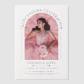 Einfaches elegantes Foto mit klassischem Typo Pergament Einladungen (Vorderseite)