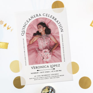 Einfaches elegantes Foto mit klassischem Typo Pergament Einladungen