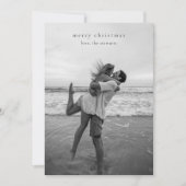 Einfaches elegantes Foto Moderne Weihnachten (Vorderseite)