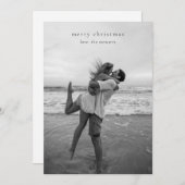 Einfaches elegantes Foto Moderne Weihnachten (Vorne/Hinten)