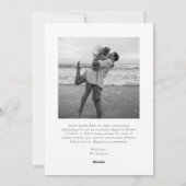 Einfaches elegantes Foto Moderne Weihnachten (Rückseite)