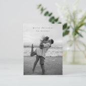 Einfaches elegantes Foto Moderne Weihnachten (Stehend Vorderseite)
