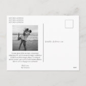 Einfaches elegantes Foto Moderne Weihnachten (Rückseite)