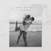 Einfaches elegantes Foto Moderne Weihnachten (Vorderseite)