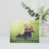 Einfaches elegantes Foto Moderne Weihnachten (Stehend Vorderseite)