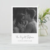 Einfaches elegantes Foto Modernes Probe Abendessen Einladung (Stehend Vorderseite)