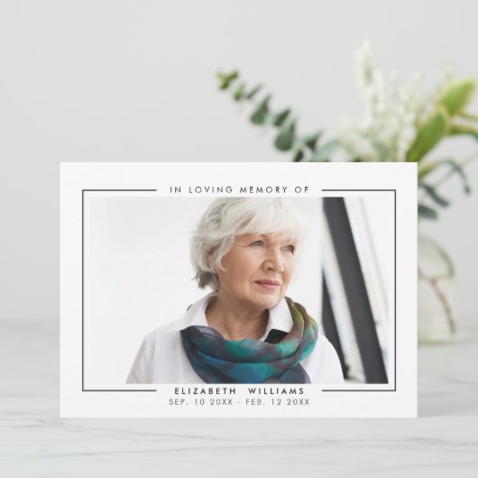 Einfaches elegantes Foto Programm (Stehend Vorderseite)