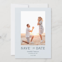 Einfaches elegantes Foto Save the Date Einladung