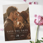 Einfaches elegantes Foto Save the Date Hochzeit Magneteinladung<br><div class="desc">Diese schlichte, stilvolle moderne Foto Save the Date Hochzeitsmagneten-Karte verfügt über einen knackigen weißen Text mit einer 'SAVE THE DATE' Nachricht und Platz für Ihre Namen, Datum und Hochzeitsort darunter. Sie können den Text auch bearbeiten, um Ihre Bedürfnisse Anzug. Sie können gewollt werden, ein Textfeld zu löschen, das Sie nicht...</div>