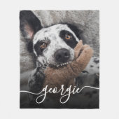 Einfaches elegantes Foto und elegantes Skript mit Fleecedecke (Vorderseite)