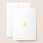 Einfaches elegantes Foto zur Ankündigung von Absch (Rückseite mit Umschlag)