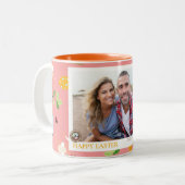 Einfaches Elegantes Foto Zweifarbige Tasse (Vorderseite Links)