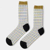 Einfaches elegantes geometrisches Muster. Socken (Linkes Detail)