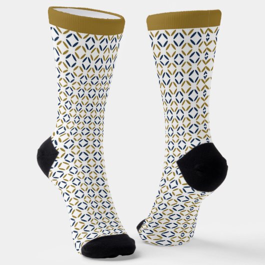 Einfaches elegantes geometrisches Muster. Socken (Gewinkelt)