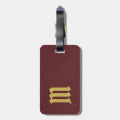 Einfaches elegantes gepäckanhänger (Rückseite vertikal)