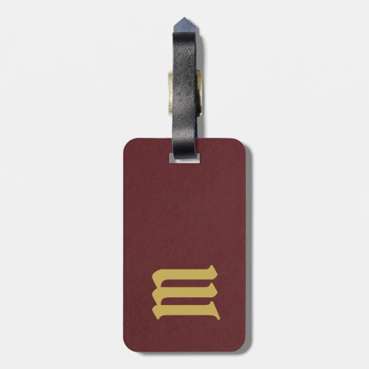 Einfaches elegantes gepäckanhänger (Rückseite vertikal)