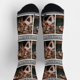 Einfaches elegantes Geschenk Valentinstag Paar Fot Socken