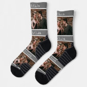Einfaches elegantes Geschenk Valentinstag Paar Fot Socken (Links)