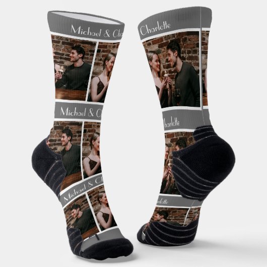 Einfaches elegantes Geschenk Valentinstag Paar Fot Socken (Gewinkelt)