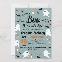 Einfaches elegantes Gespenst, Halloween-Kinderdusc Einladung