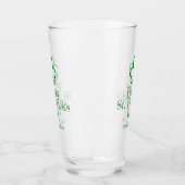Einfaches Elegantes Glück Kleeblatt St Patricks Da Glas (Links)