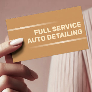 Einfaches elegantes Gold Car Service Auto Visitenkarte
