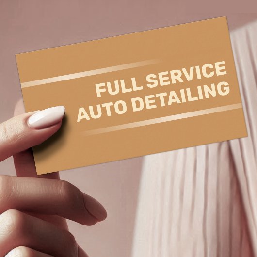 Einfaches elegantes Gold Car Service Auto Visitenkarte