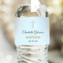 Einfaches elegantes Gold Cross Taufen Christening