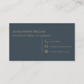 Einfaches elegantes Gold Diamond-Logo Visitenkarte (Vorderseite)