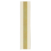 Einfaches elegantes Gold Strip Kurzer Tischläufer (Vorderseite)
