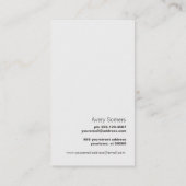 Einfaches elegantes Gold Tree-Logo Visitenkarte (Rückseite)