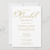 Einfaches elegantes Goldenen Foil Einladung (Vorderseite)