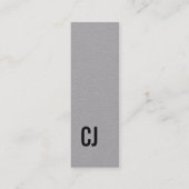 Einfaches elegantes, graues Black Consultant-Netzw Mini Visitenkarte (Vorderseite)