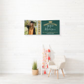 Einfaches elegantes Green 1 Foto Abschluss Banner (Insitu)